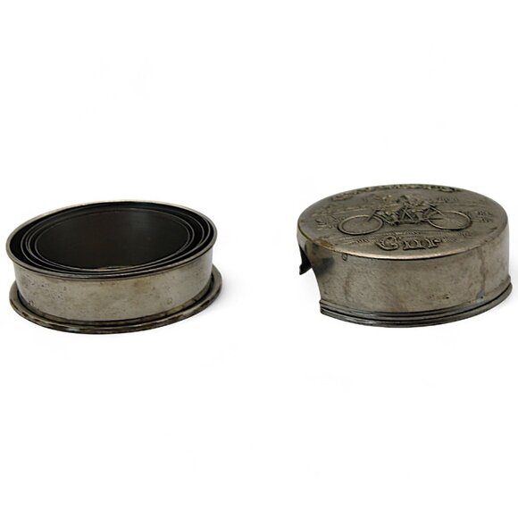 Antique 1890s Cyclists Cup Collapsible Telescoping Metal Bicycle Drinking Cup - Picture 3 of 6